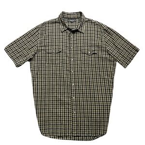 Croft & Barrow Seersucker Plaid Short Sleeve Button Down Shirt XLT